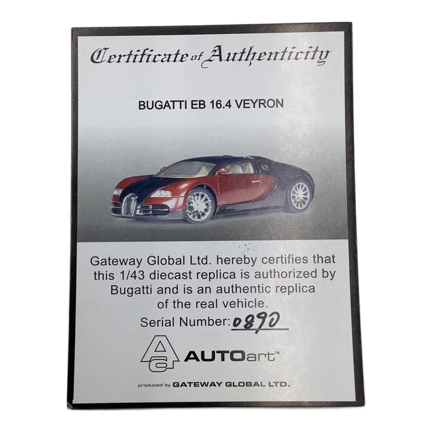 AUTOart (オートアート) モデルカー 1/43 BUGATTI EB 16.4 VEYRON