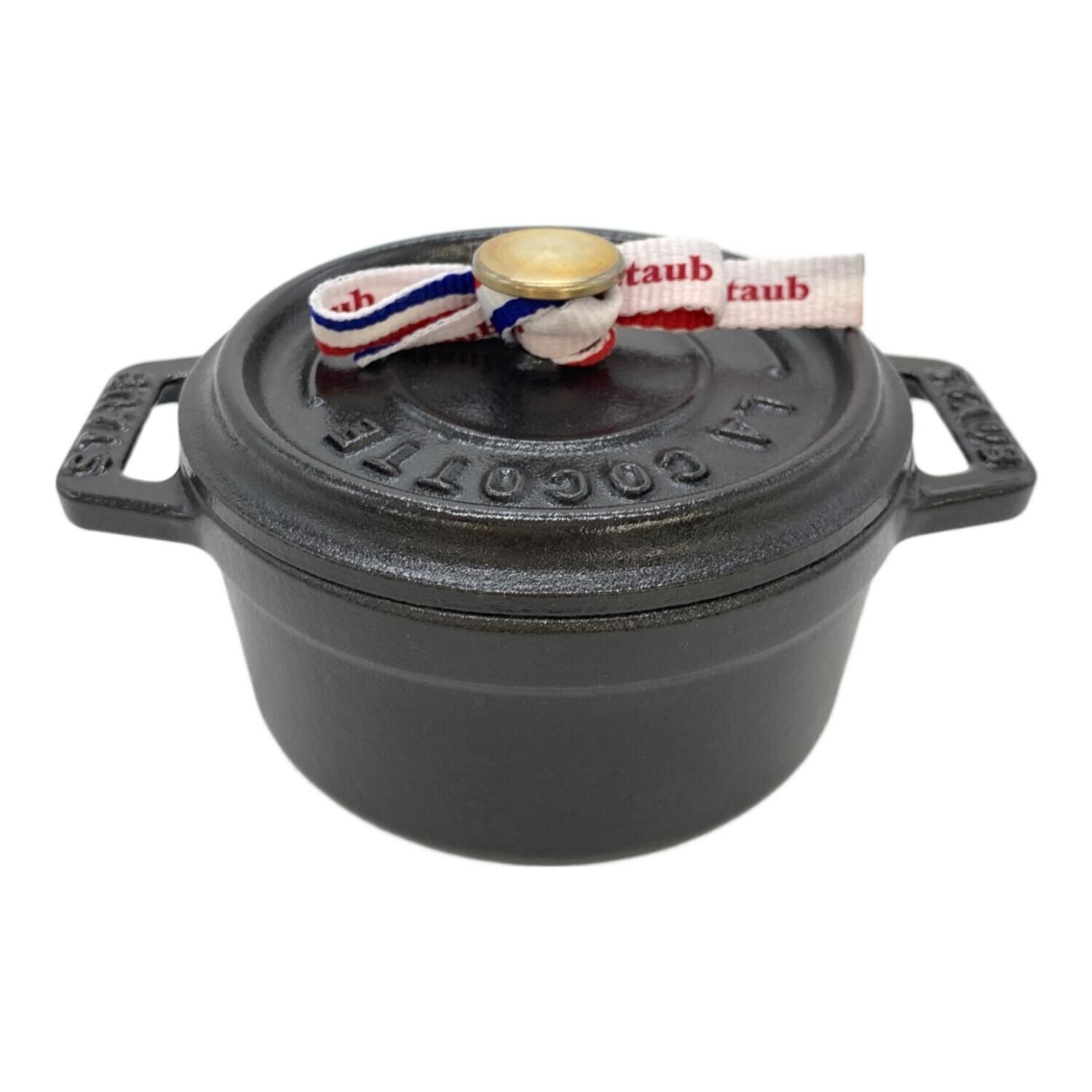 Staub (ストウブ) 鍋 10cm ブラック ピコ・ココットラウンド