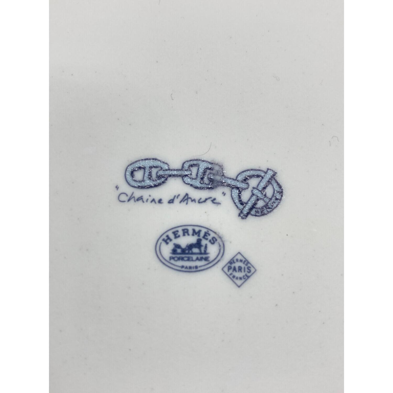 HERMES (エルメス) スクエアプレート 16cm×12cm シェーヌダンクル