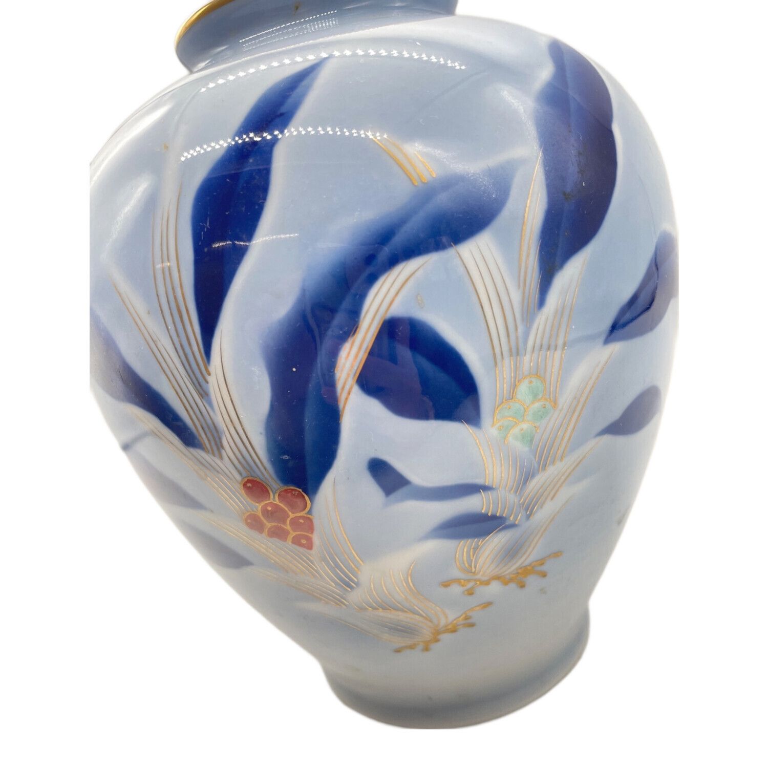 深川製磁 (フカガワセイジ) 花瓶 万年青 ブルー｜トレファクONLINE