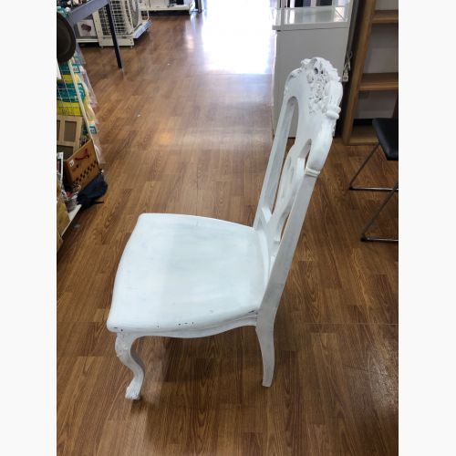 ロココ調ダイニングチェアー ホワイト 猫脚｜トレファクONLINE