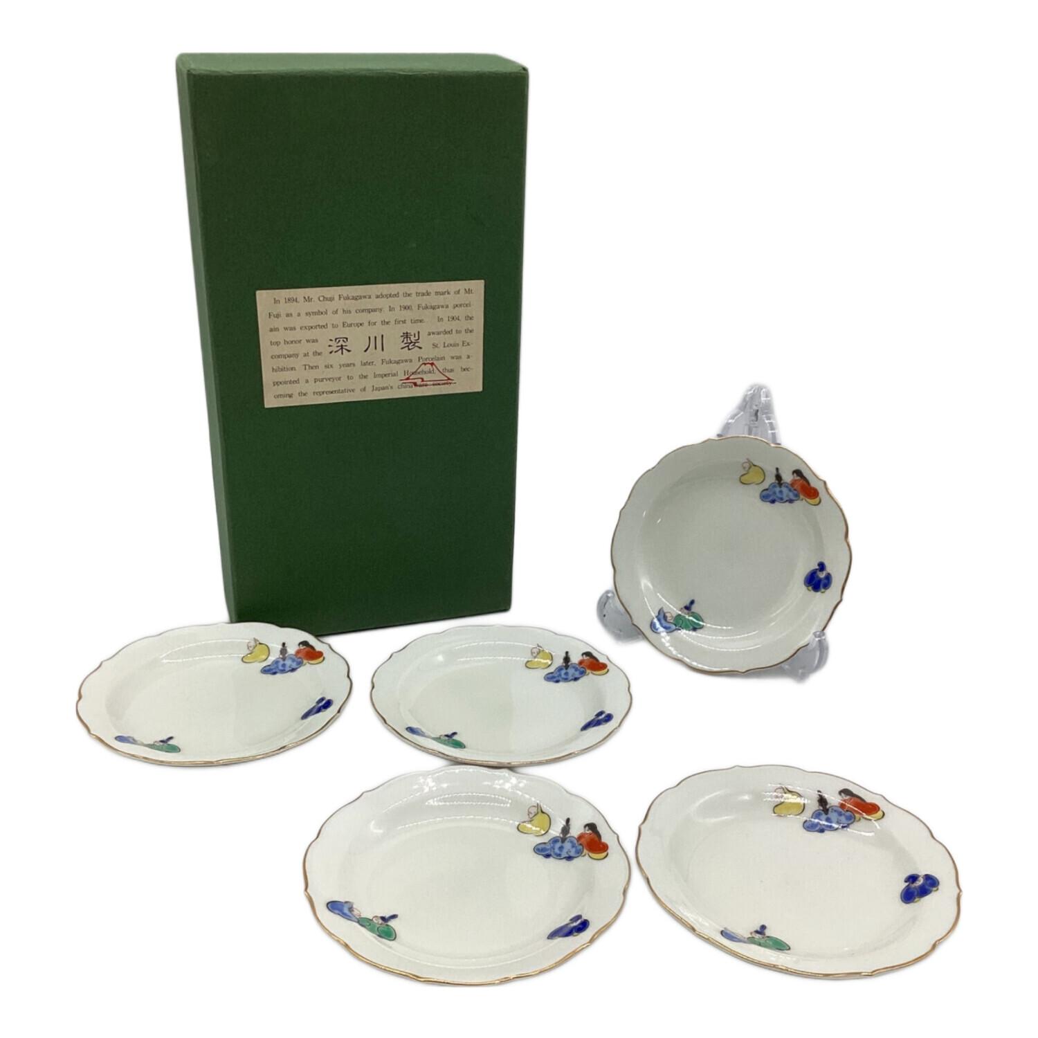 深川製磁 (フカガワセイジ) 小皿揃 六歌山 5Pセット｜トレファクONLINE