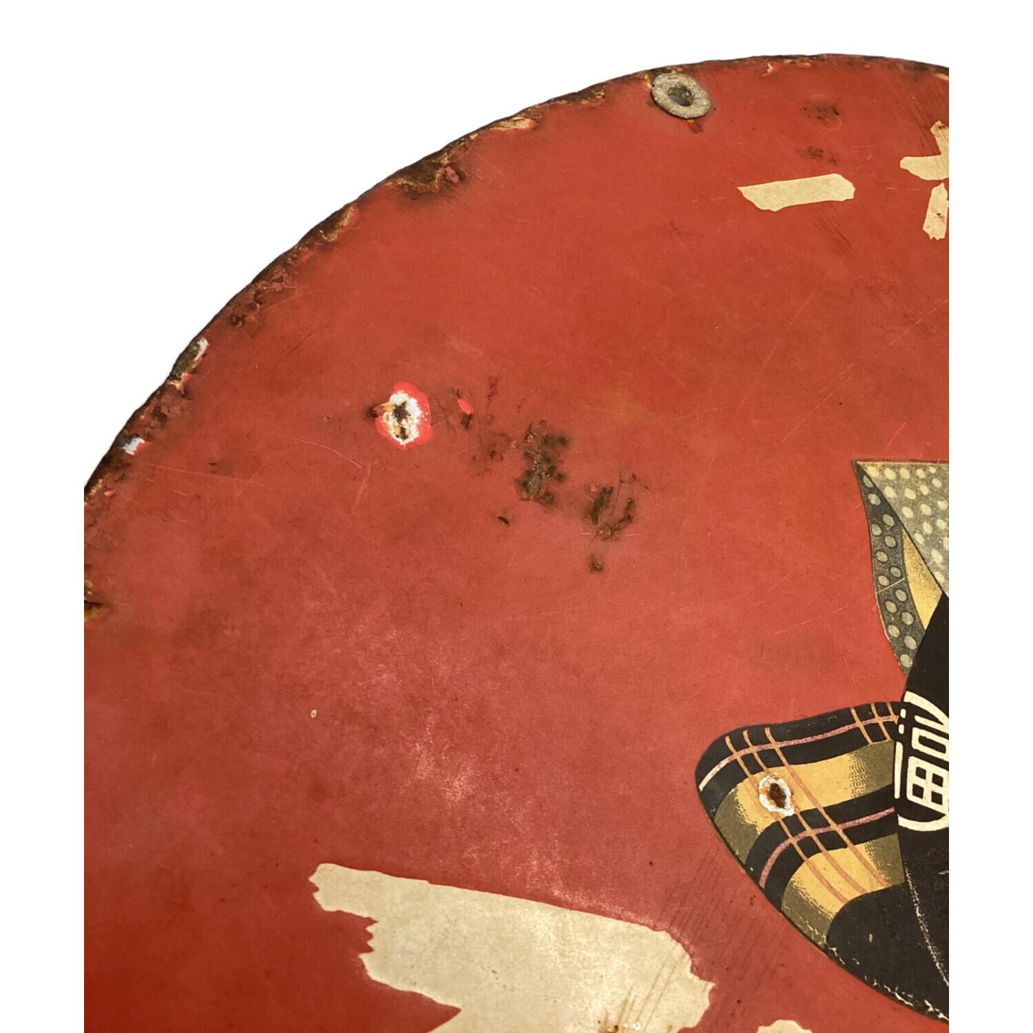 レトロインテリア ブリキ看板「袋足助福」 福助足袋｜トレファクONLINE