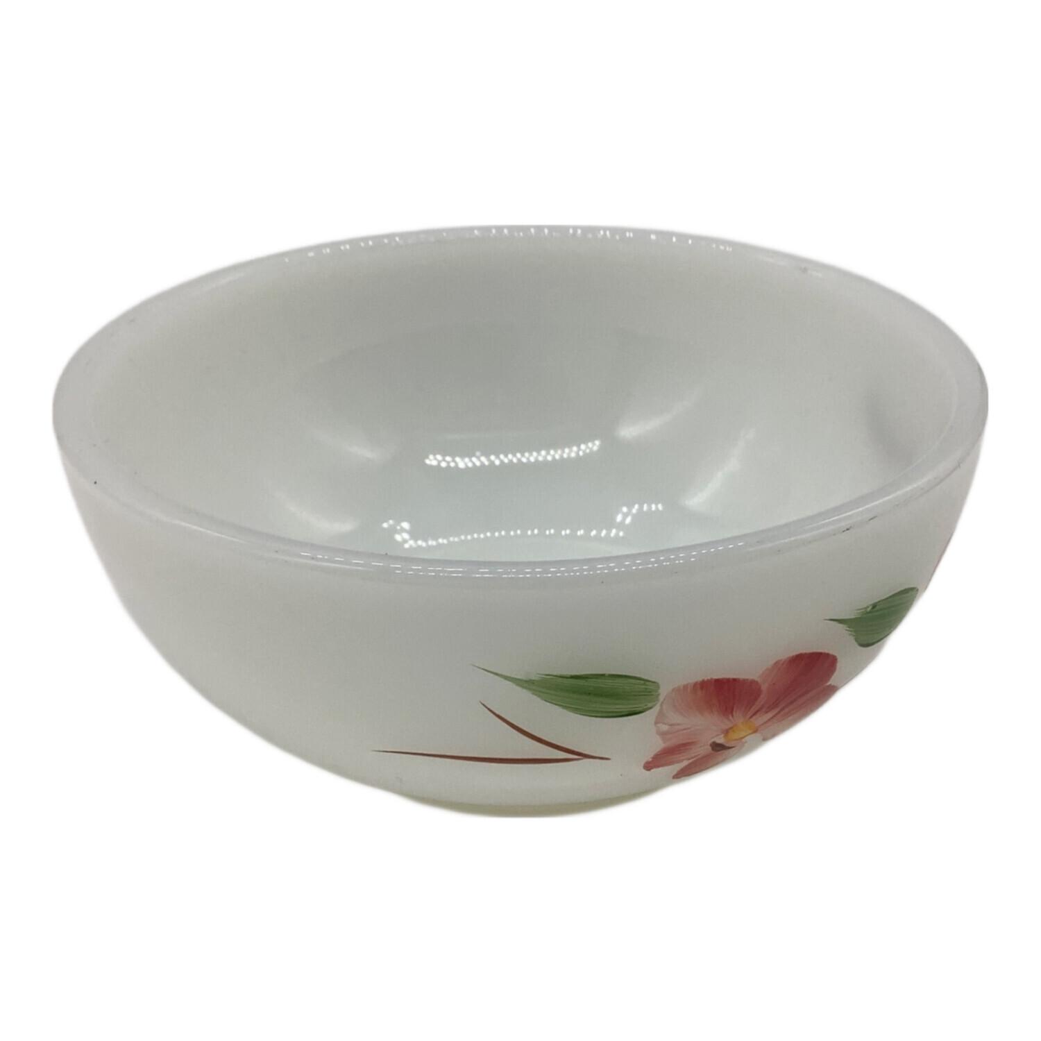 Fire King (ファイヤーキング) ボウル フラワー 1956-1960年代