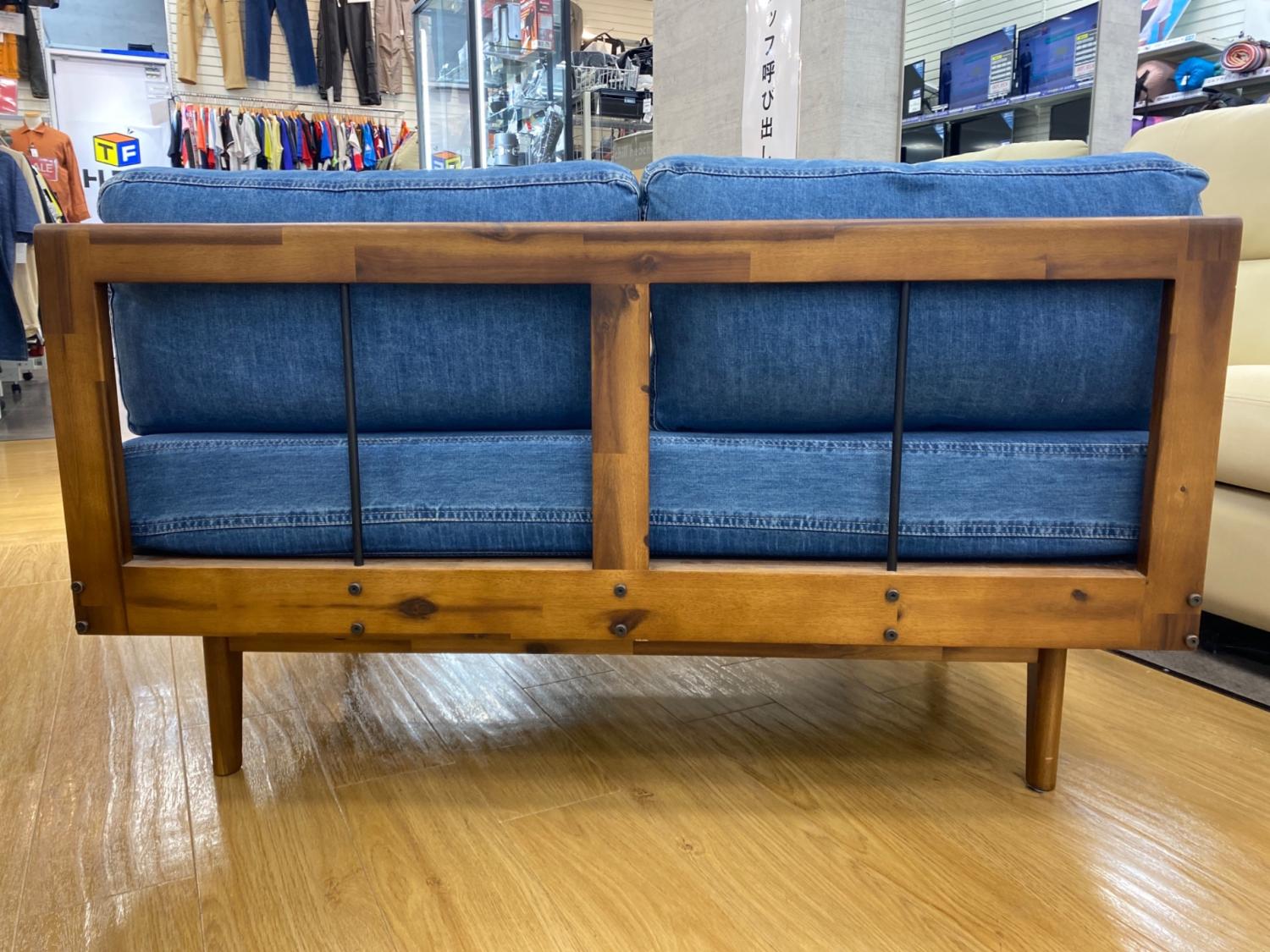 UNICO (ウニコ) 2人掛けソファー SWELLA(スウェラ) デニム生地