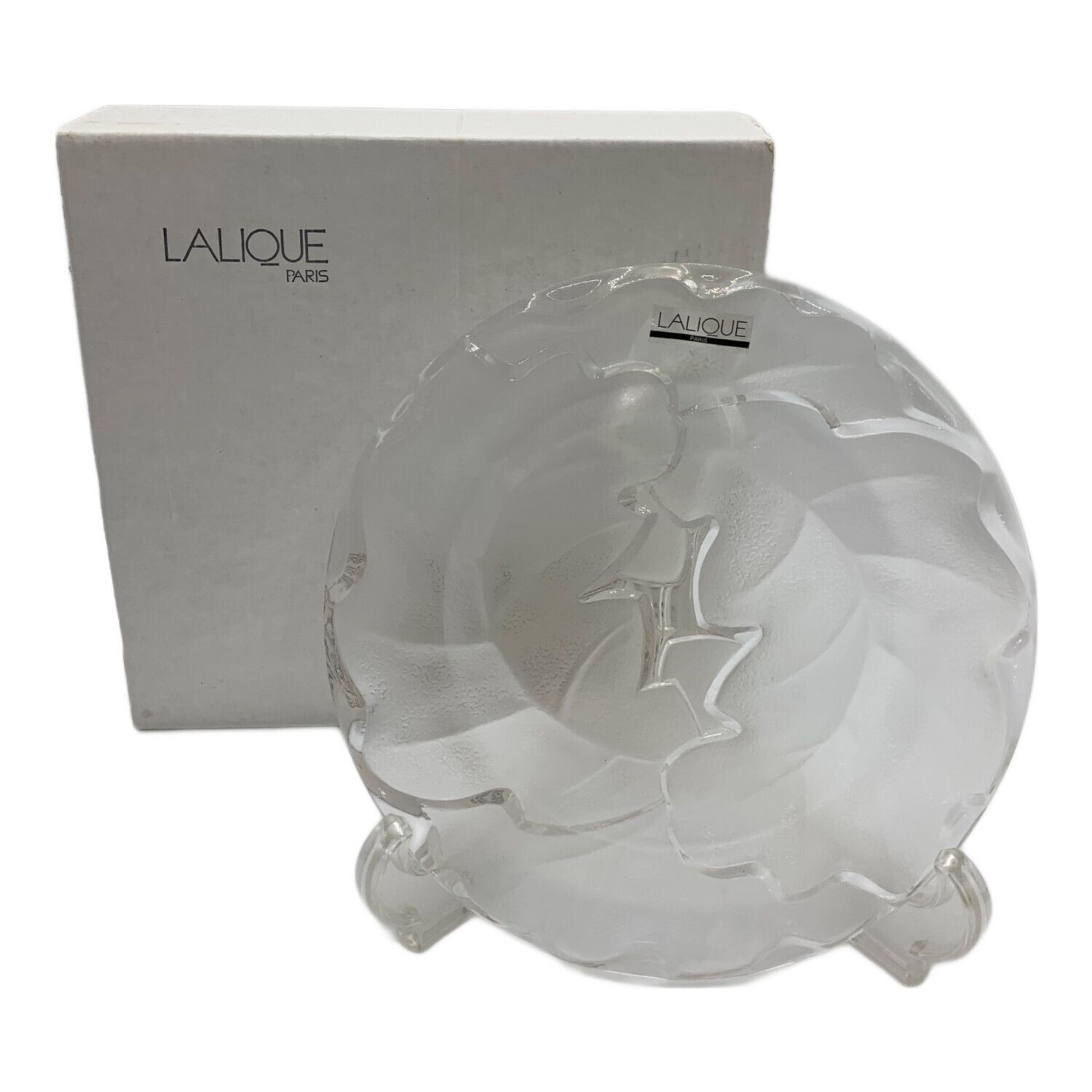 LALIQUE (ラリック) ガラスプレート ASSIETTE LUNCH CHENE｜トレファク