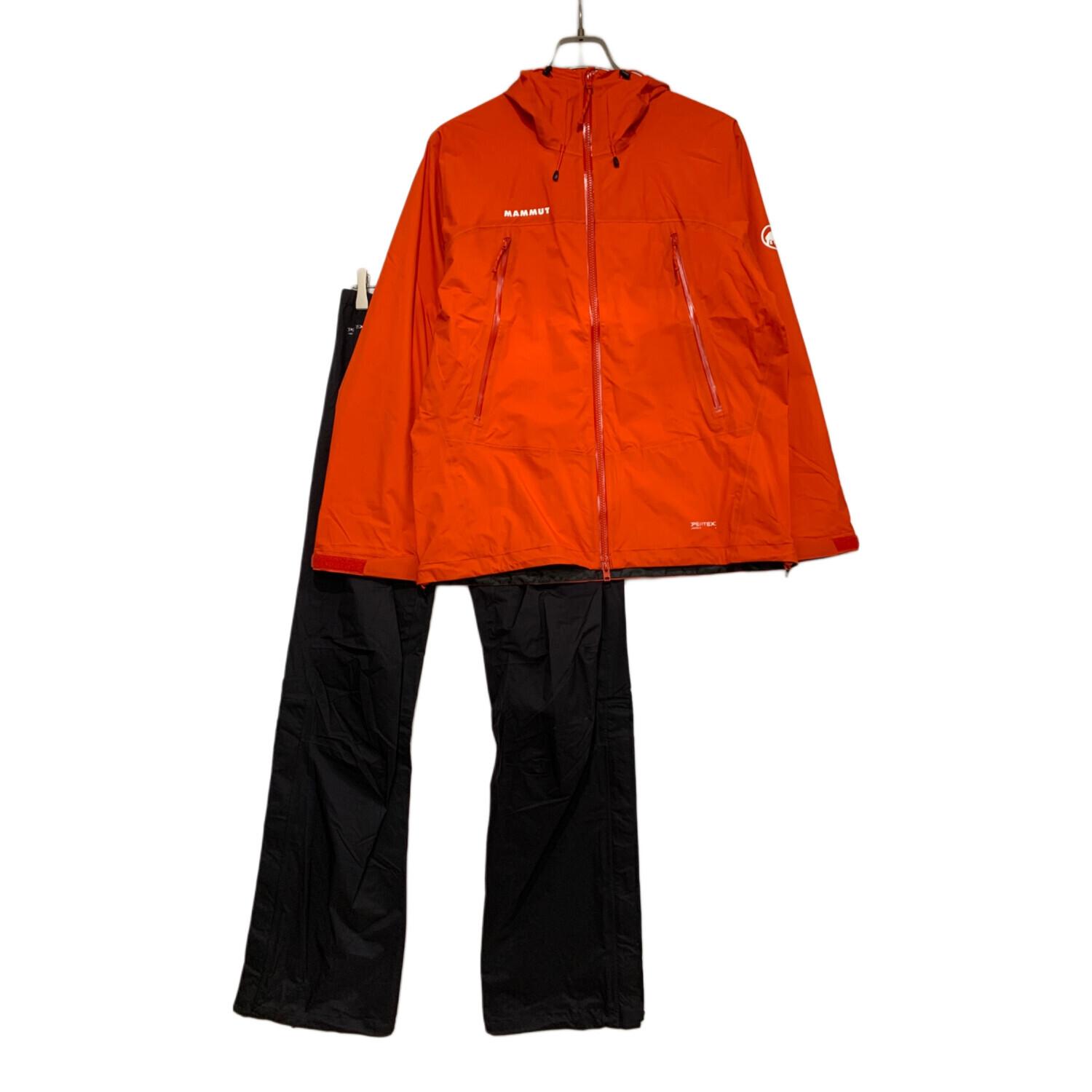 MAMMUT (マムート) マサオライトレインスーツ メンズ SIZE M オレンジ