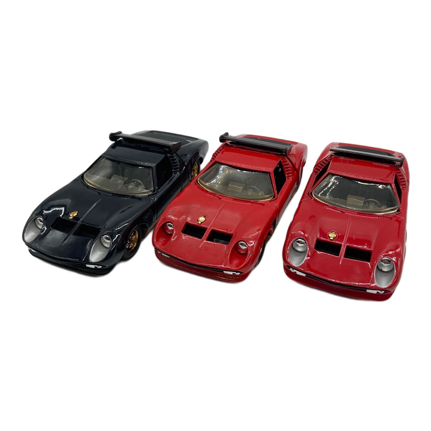 ミニカー 3Pセット レッド2P ブラック1P LAMBORGHINI JOTA グリップ