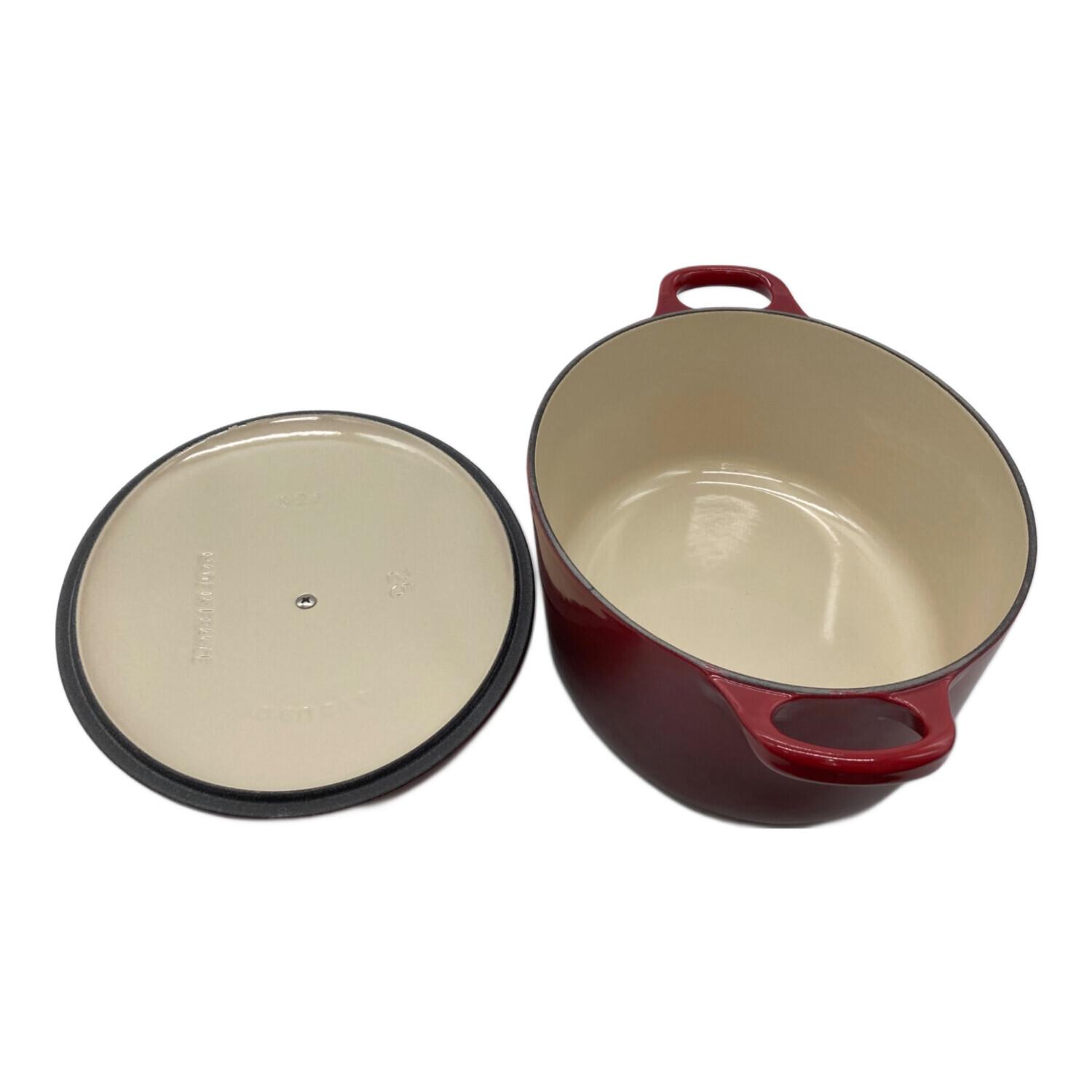 LE CREUSET (ルクルーゼ) 鍋 25cm レッド ココット・オーバル