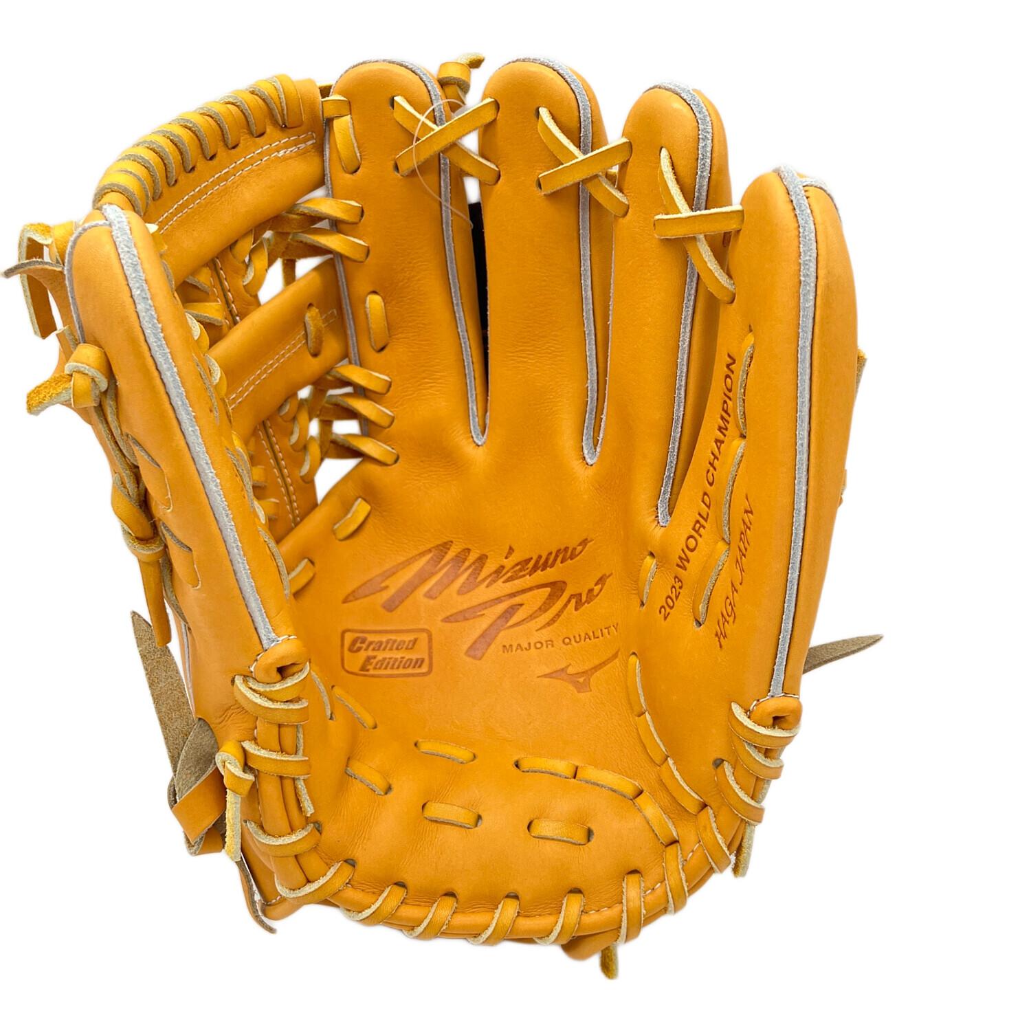 MIZUNO PRO (ミズノ プロ) 硬式グローブ SIZE 10 オレンジ 保存袋付き