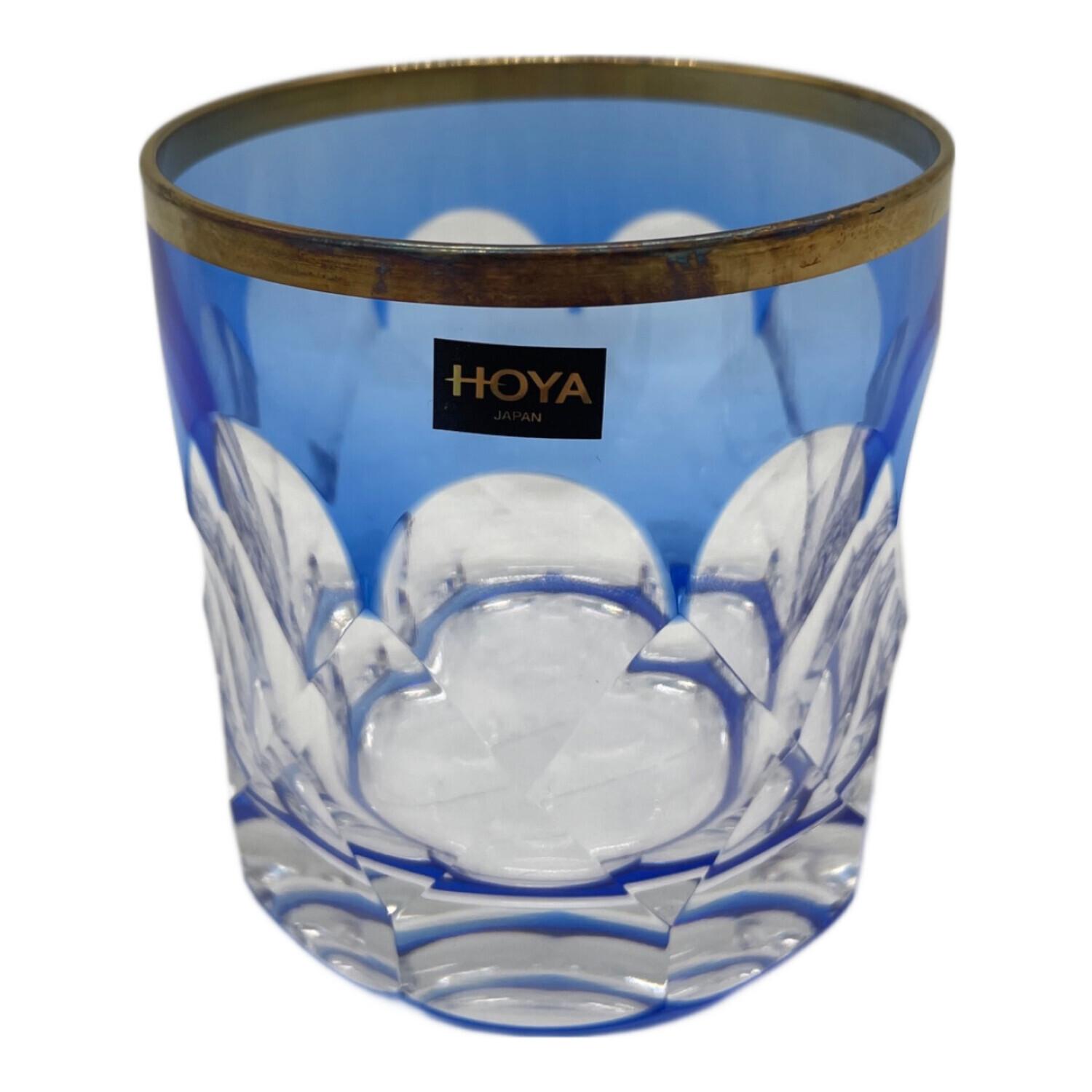 HOYA CRYSTAL (ホーヤクリスタル) 切子グラスセット 色被せクリスタル