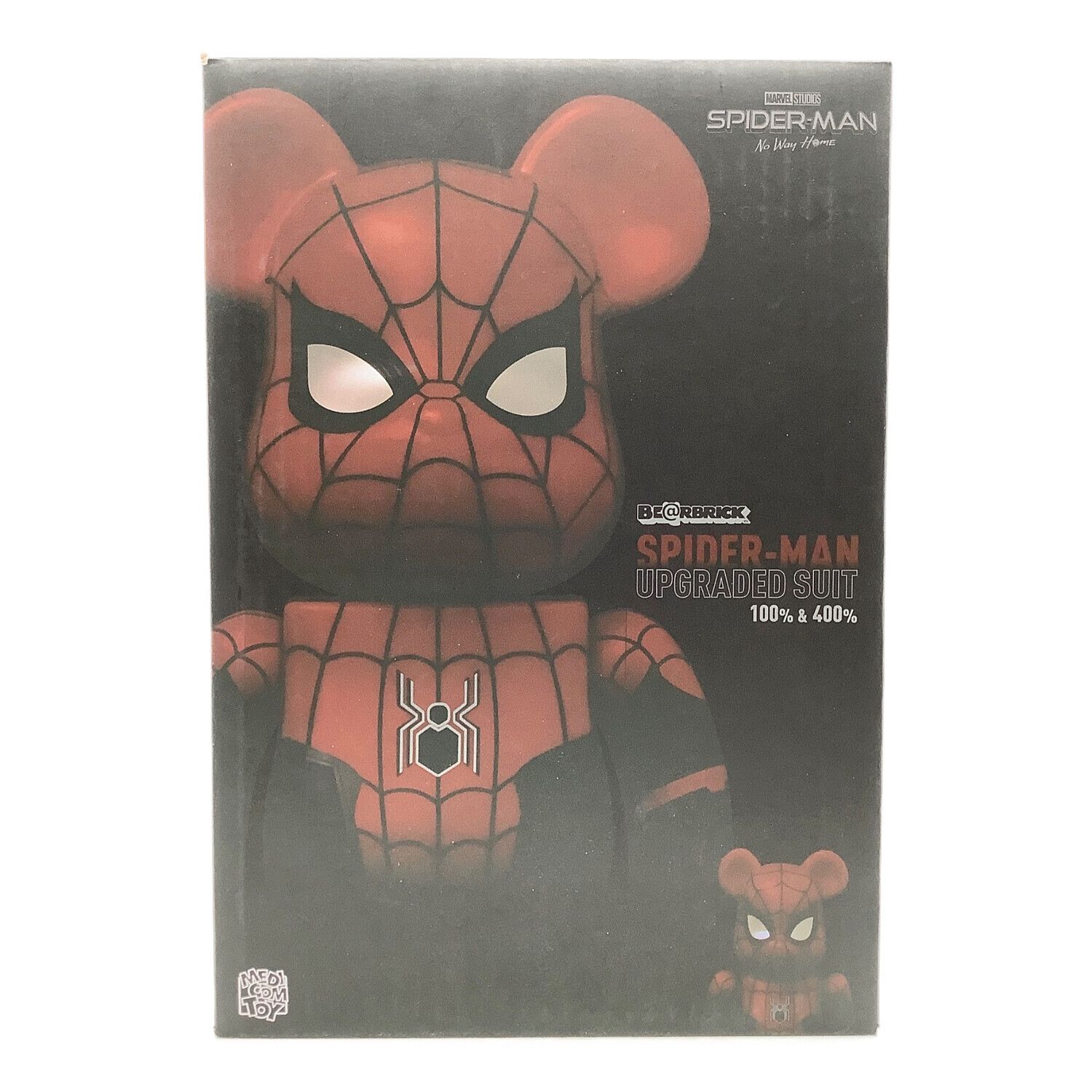 BEAR BRICK フィギュア ベアブリック スパイダーマン UPGRADED SUIT100