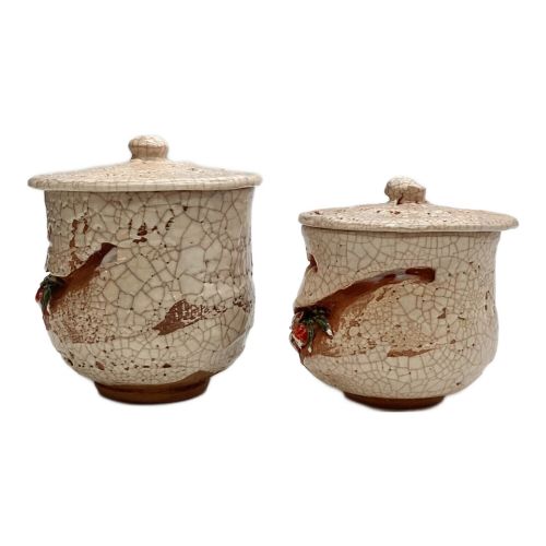 楽山焼 夫婦湯呑 天神蟹 玉井楽山｜トレファクONLINE