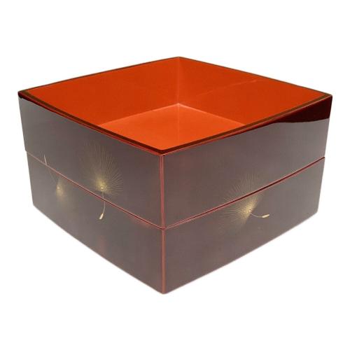 輪島塗 重箱二段 飛花の図 台付 小西啓介作｜トレファクONLINE