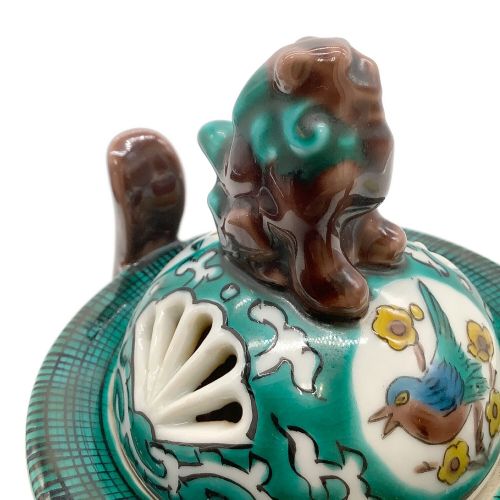 香炉 九谷焼 獅子 摘三足香炉 青手九谷 灰入り｜トレファクONLINE