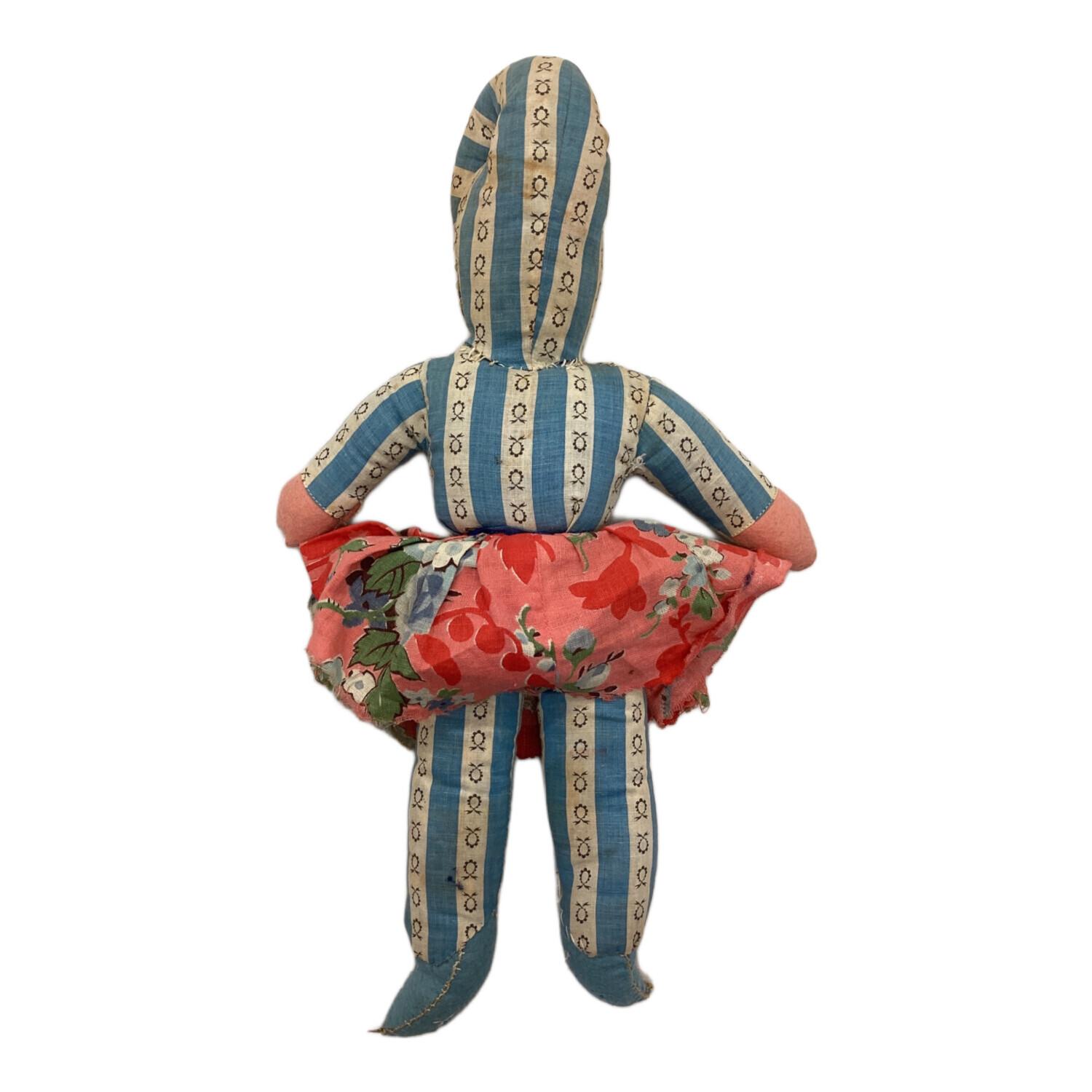 アンティーク パピエ マルシェ ドール 推定1940～1950年代