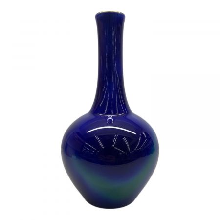 深川製磁 (フカガワセイジ) 花瓶 ルリ三彩 鶴首7号｜トレファクONLINE