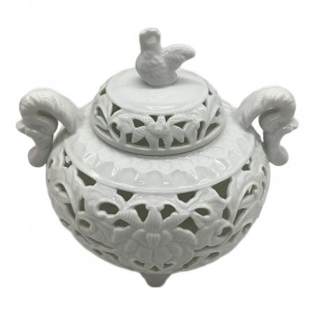 白磁唐草透し彫 香炉 有田焼｜トレファクONLINE