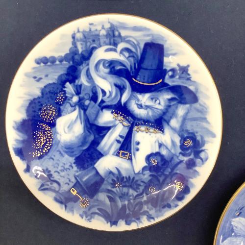 Meissen (マイセン) グリム童話 ミニプレート 額装 6Pセット