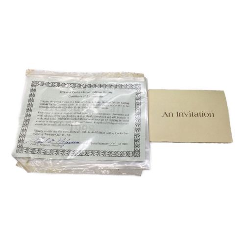 アン&アンディ リミテッドエディションクッキージャー 陶器製 014/1000