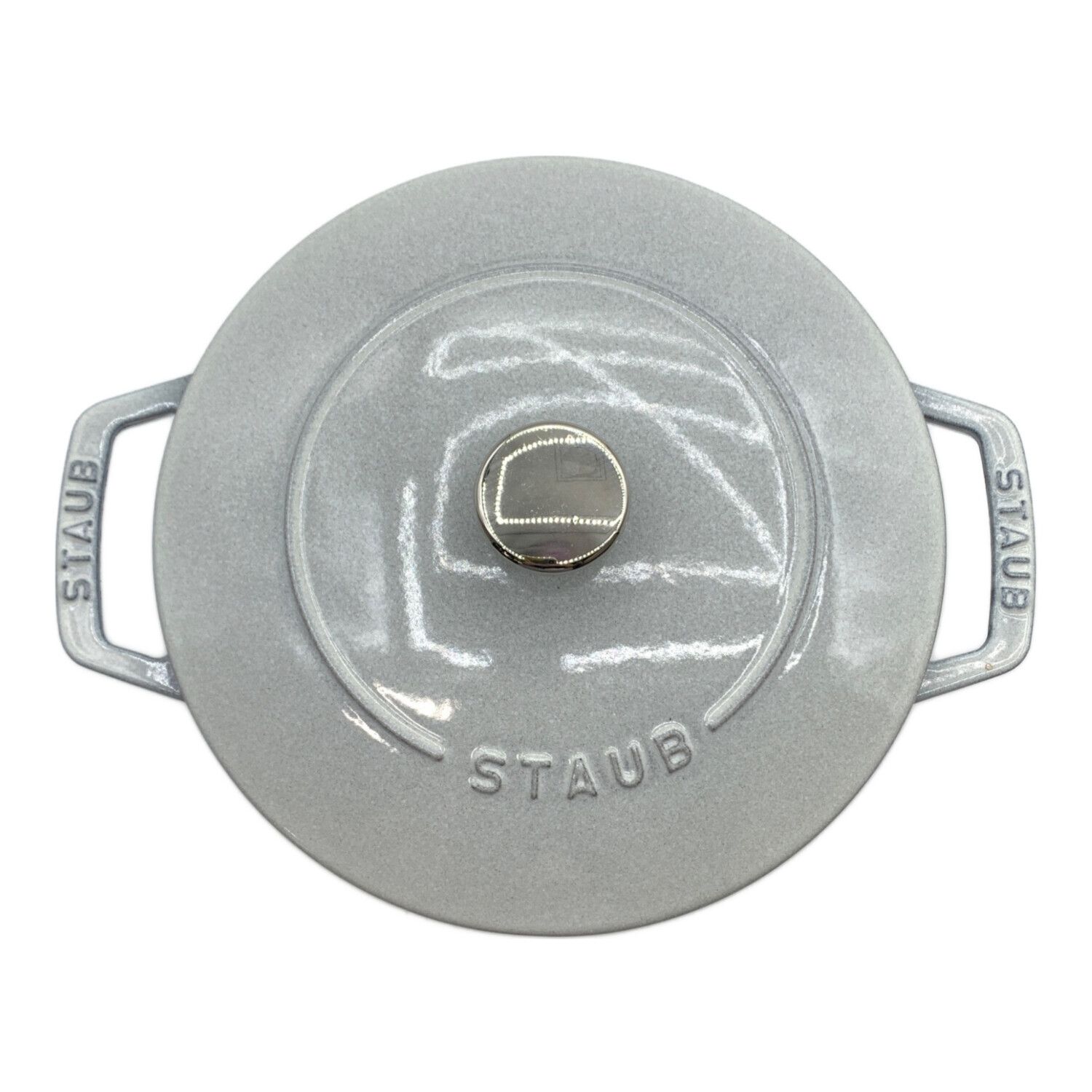 Staub (ストウブ) 両手鍋 ワナベ L グレー 20cm USED｜トレファクONLINE