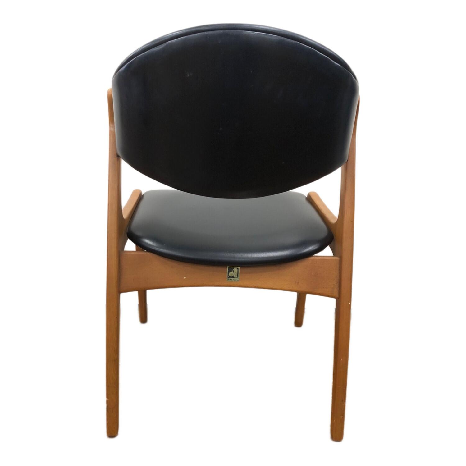 アサヒファニチュア ダイニングチェアー ブラック×ブラウン