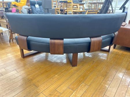 シギヤマ家具 (シギヤマカグ) ラウンドソファ ブラック グランド