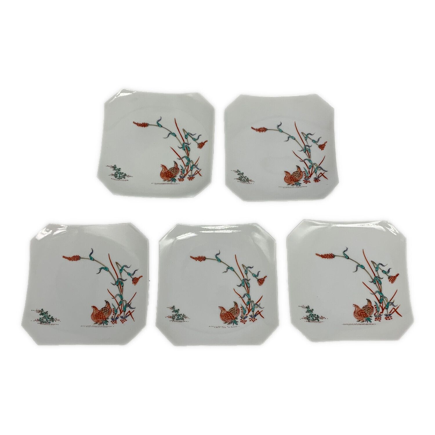 十三代柿右衛門 (ジュウサンダイカキエモン) 皿 5Pセット｜トレファク