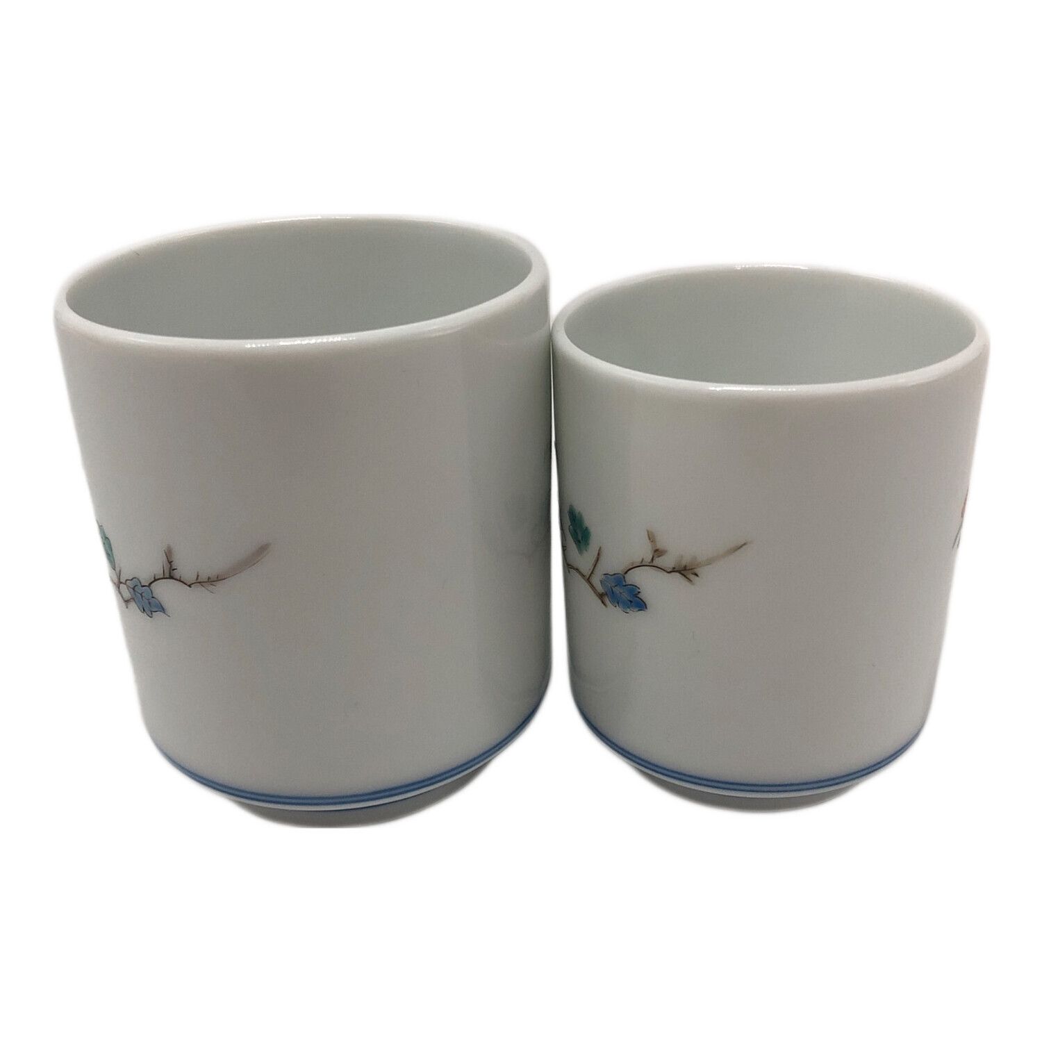 十二代 柿右衛門 湯呑み揃え 岩牡丹画 □共木箱付き｜トレファクONLINE