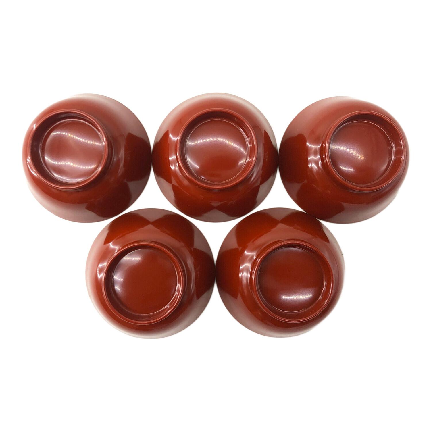 会津塗 (アイヅヌリ) 盃揃え 内金地 鶴亀 5Pセット｜トレファクONLINE