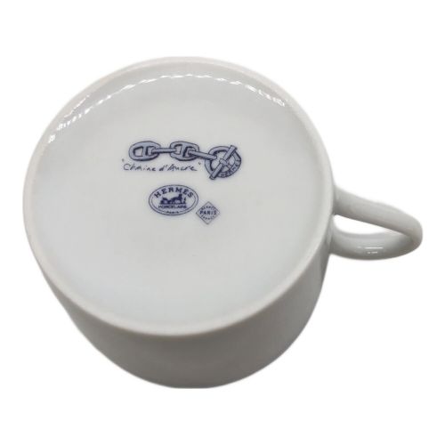 HERMES (エルメス) ティーカップ&ソーサー シェーヌダンクル 2Pセット