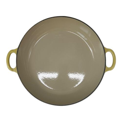 LE CREUSET (ルクルーゼ) 両手鍋 30cm イエロー ビュッフェ