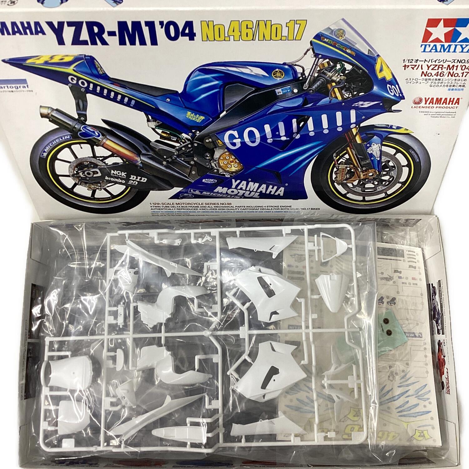 TAMIYA (タミヤ) プラモデル 1/12 ヤマハ YZR-M1'04 No.46/No.17