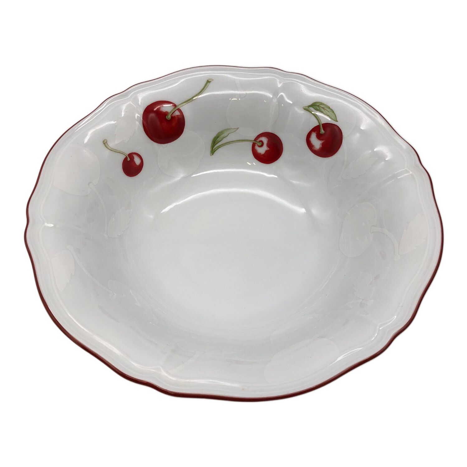 RICHARD GINORI (リチャードジノリ) サラダボウル ホワイト×レッド