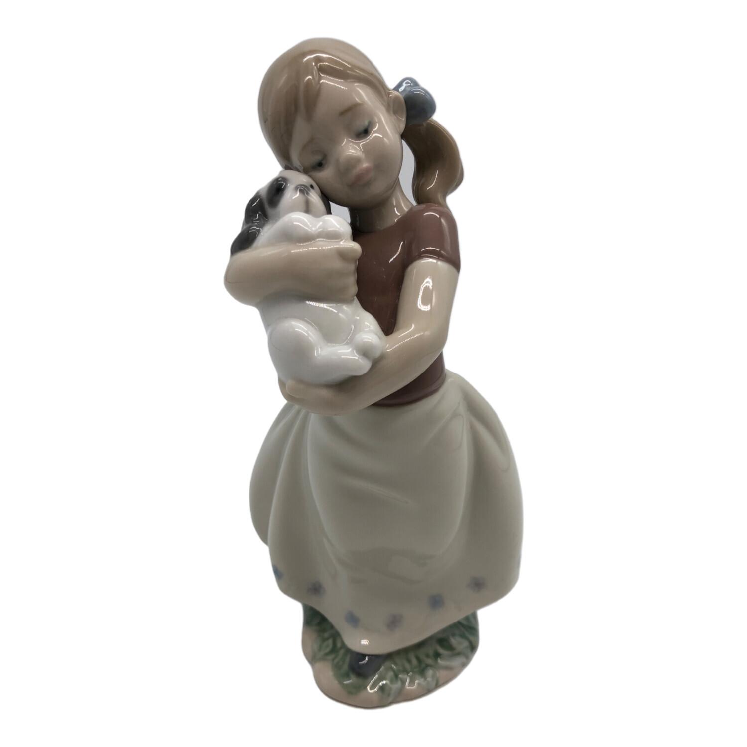 12/10限定価格】【リヤドロ】子犬と花バスケット 1441 リヤドロ