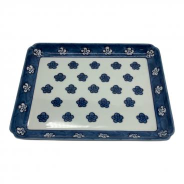 源右衛門窯 (ゲンエモンガマ) 染付プルーン 大皿・深皿セット