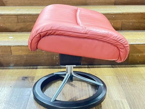 Ekornes (エコーネス) ストレスレスチェア 赤茶色 Mサイズ オットマン