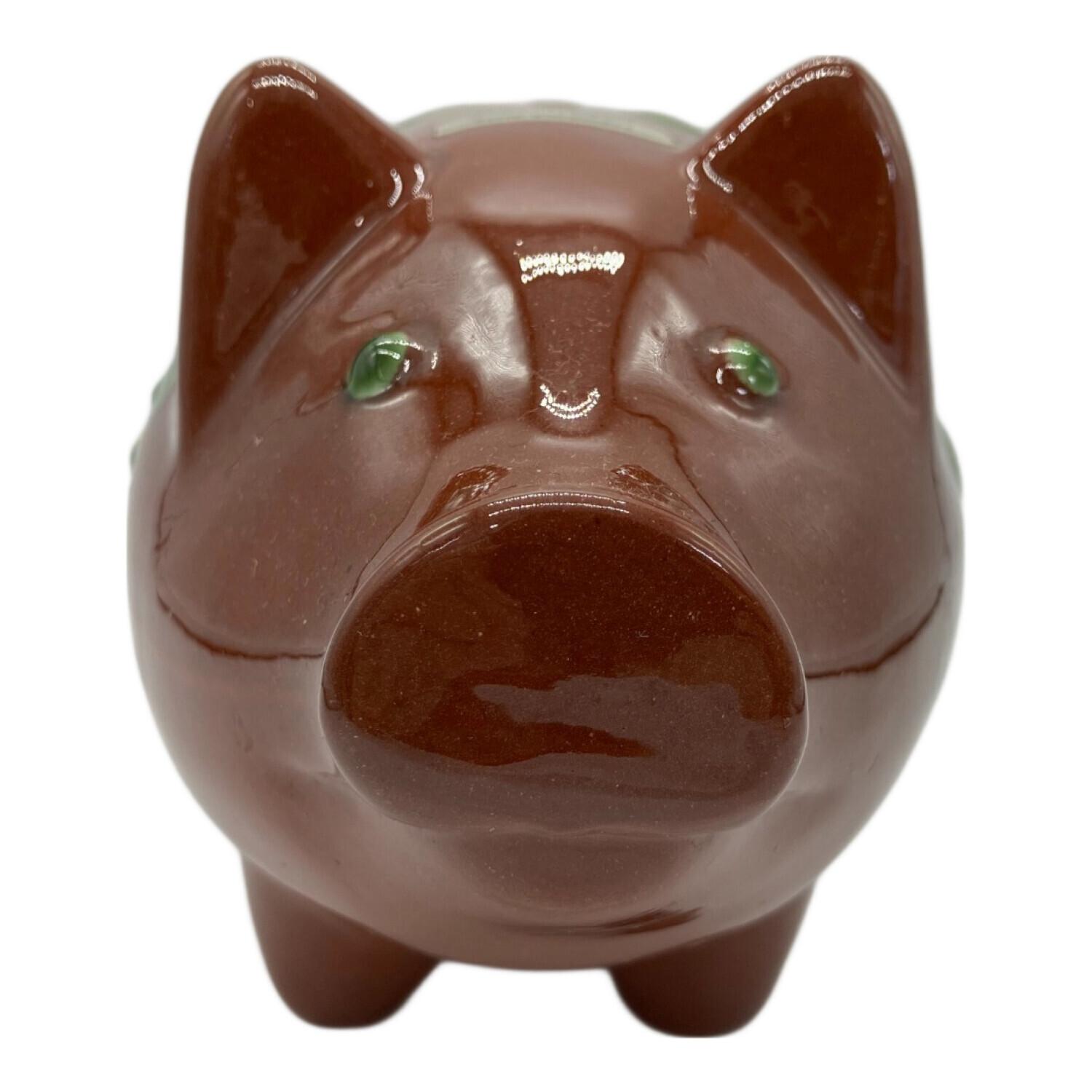 GULDKROKEN HJO SWEDEN 貯金箱 豚 ブラウン 北欧 スウェーデン