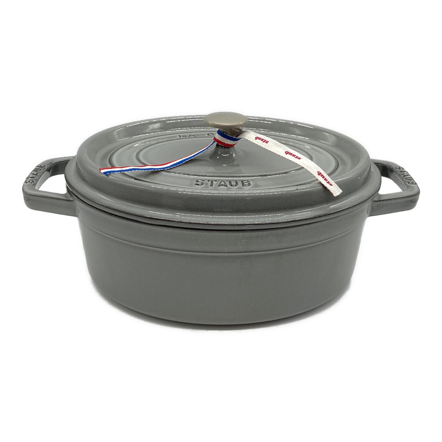 Staub (ストウブ) ピコ・ココット オーバル 27cm グレー 40500-276