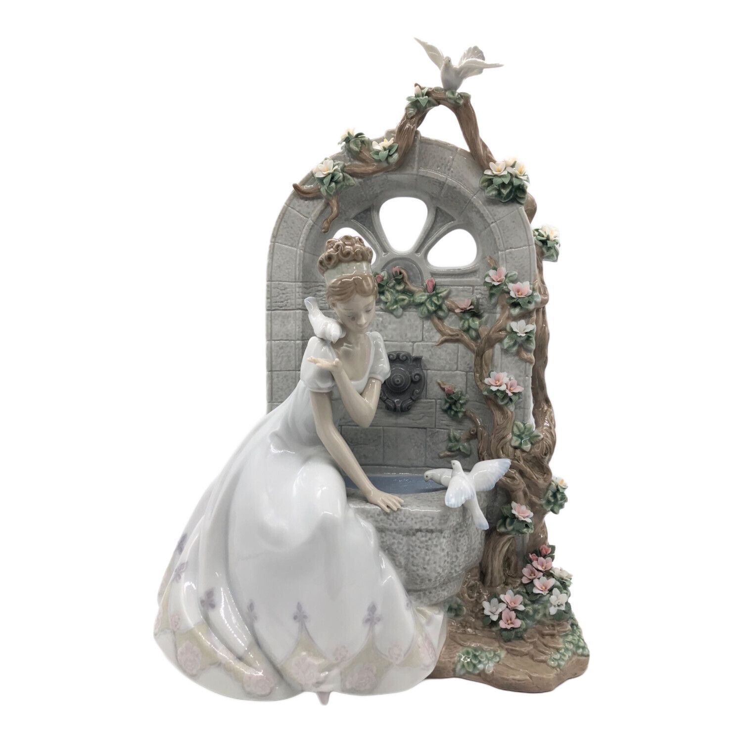 LLADRO (リヤドロ) フィギュリン 愛のさえずり※花びら一部カケ有