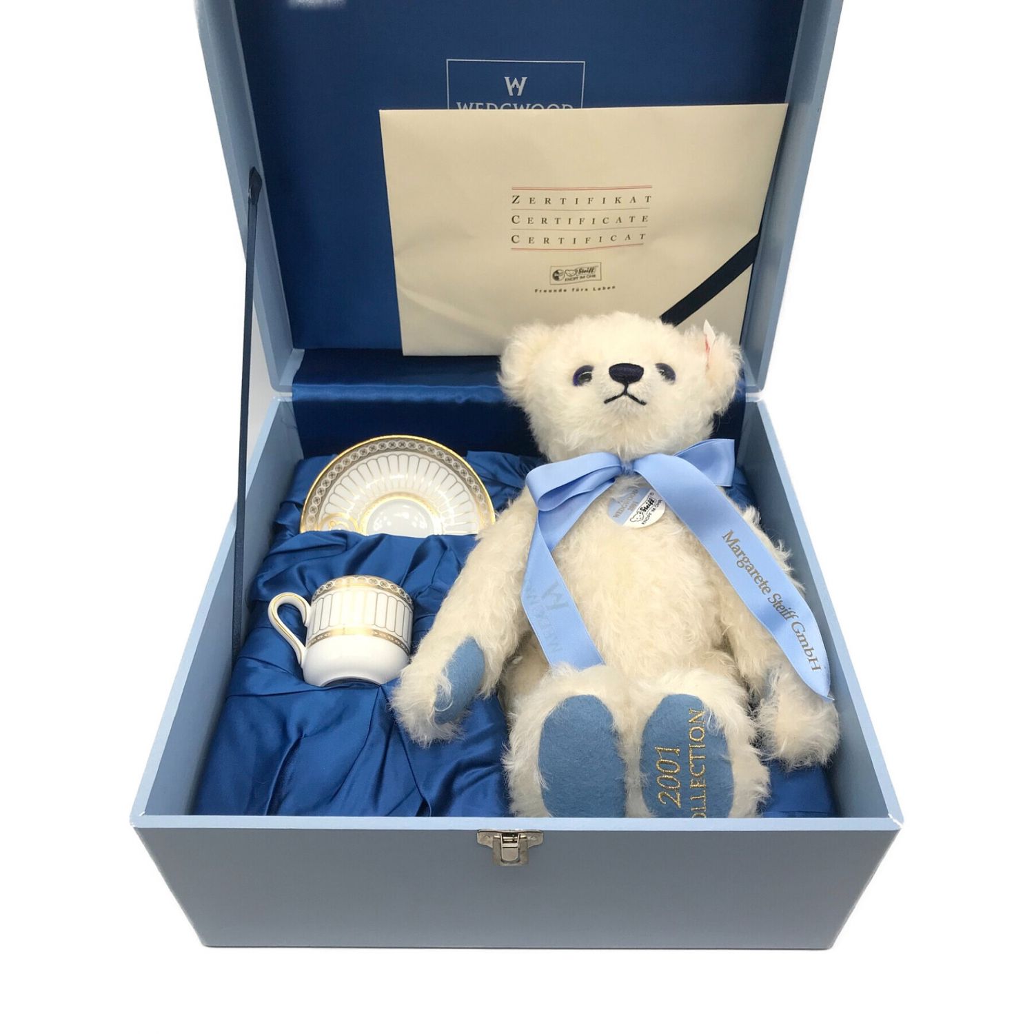 シュタイフ⭐︎ウエッジウッド⭐︎2001年限定⭐︎テディベア
