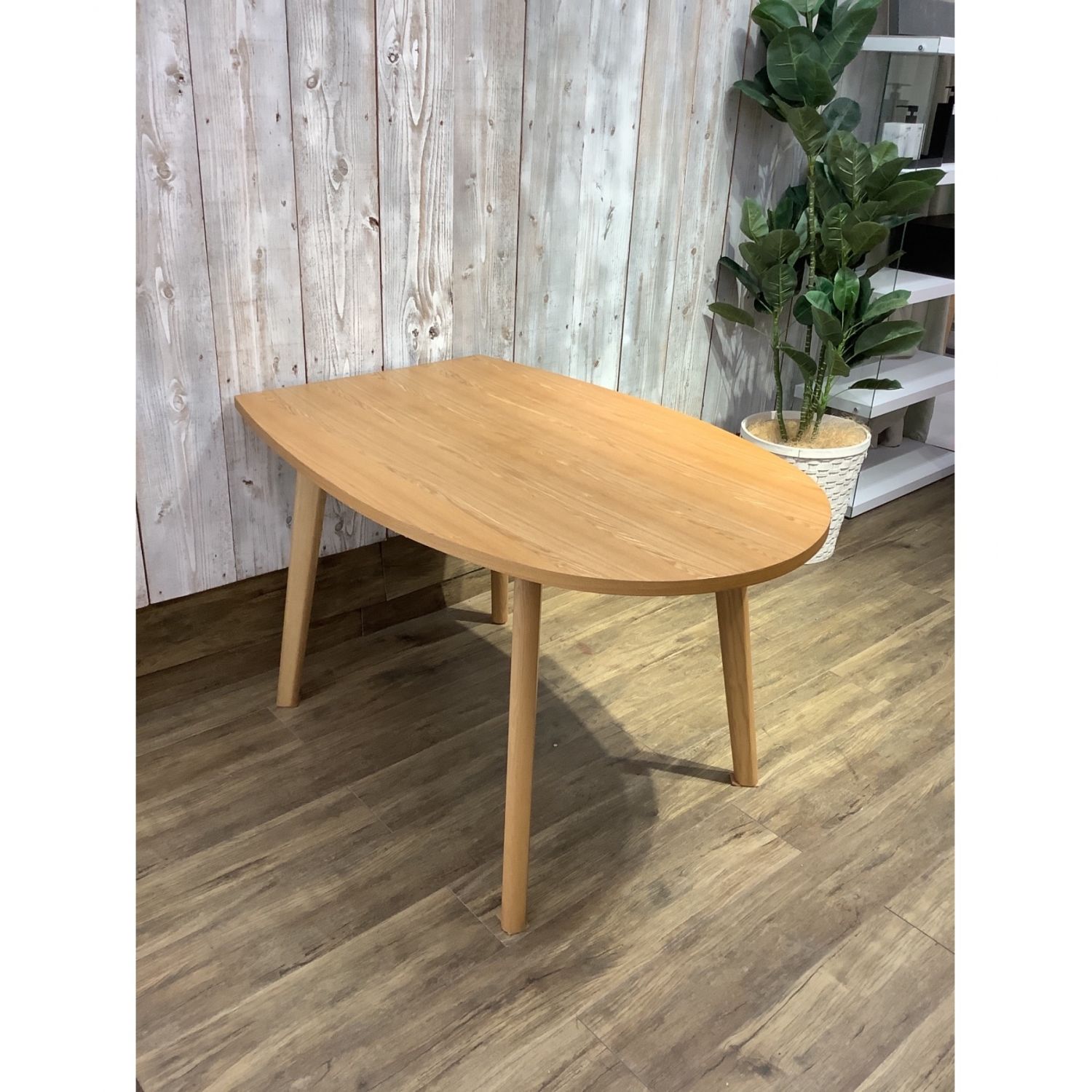 Franc franc (フランフラン) ダイニングテーブル ナチュラル 楕円形