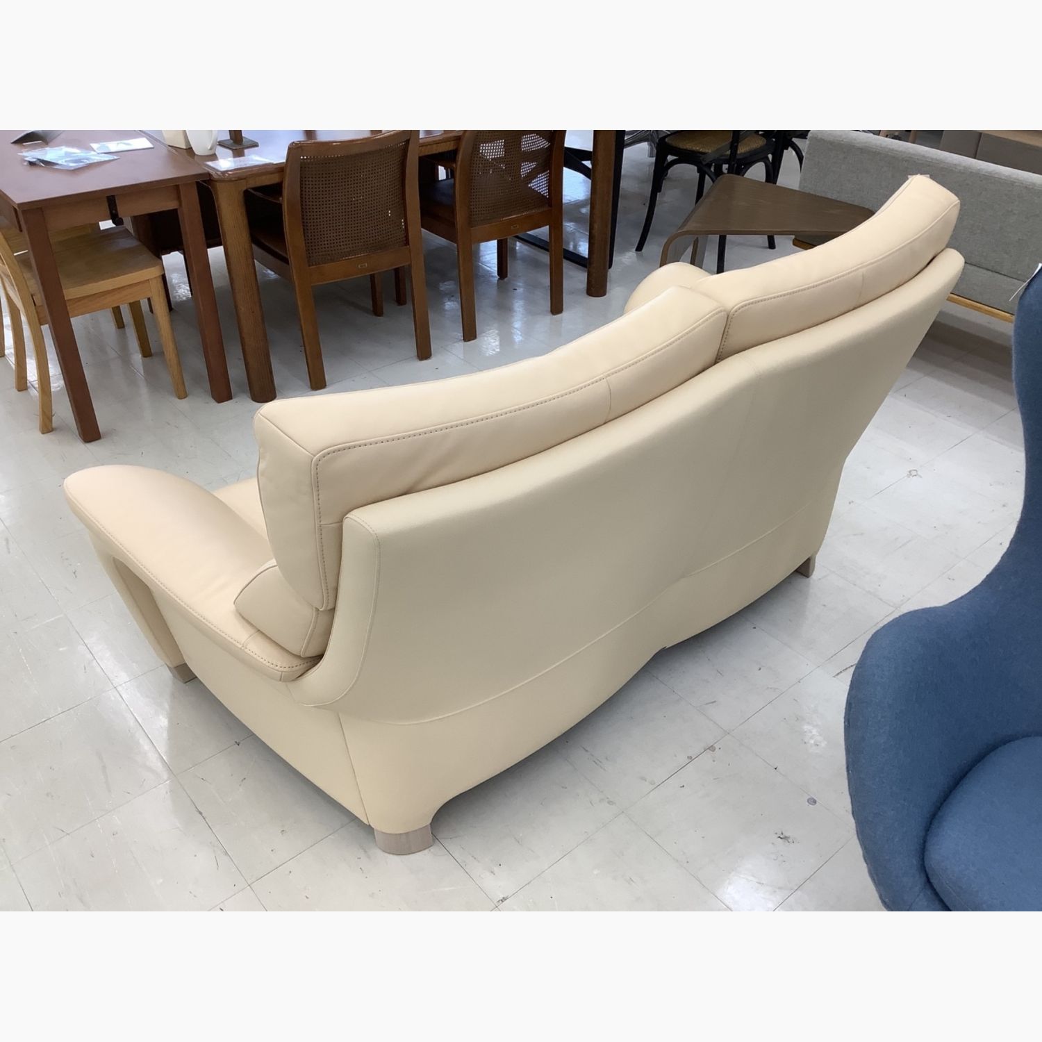 karimoku (カリモク) 2人掛けソファー ベージュ ハイバック ZW7312Y325