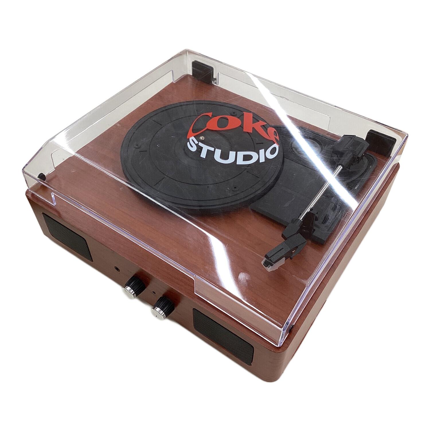 Coca Cola (コカコーラ) ワイヤレススピーカー内蔵レコードプレーヤー