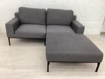 Franc franc (フランフラン) カウチソファー グレー 布 メーネ