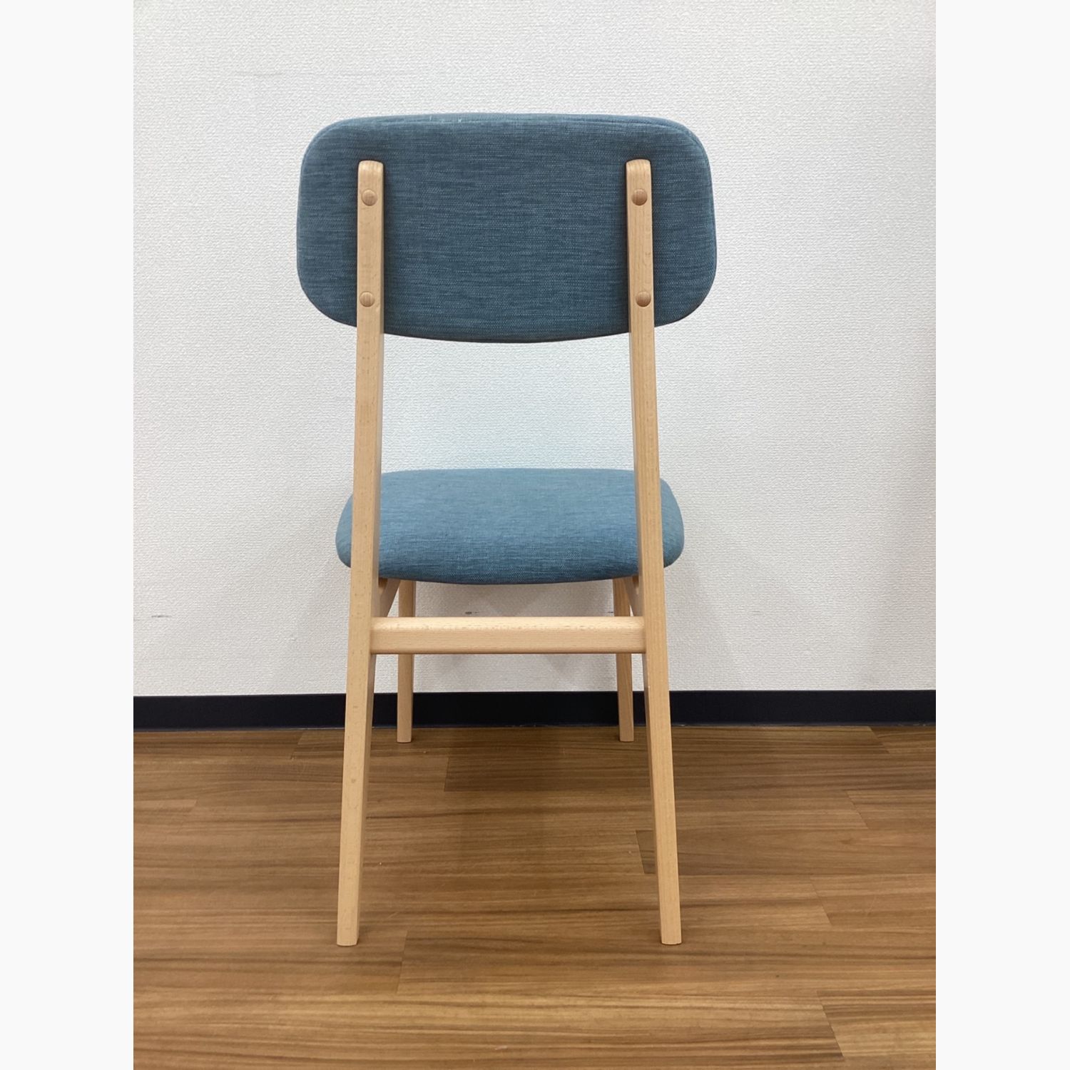 IDEE (イデー) ダイニングチェアー ナチュラル×ブルー ビーチ材 LOOMIS