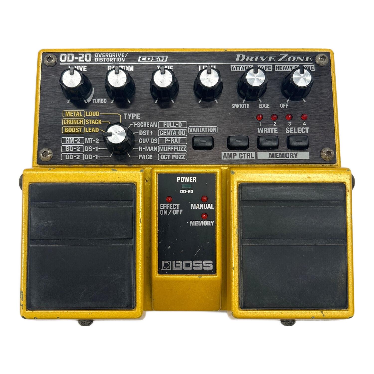 BOSS (ボス) OVERDRIVE/DISTORTION DRIVE ZONE OD-20 台湾製