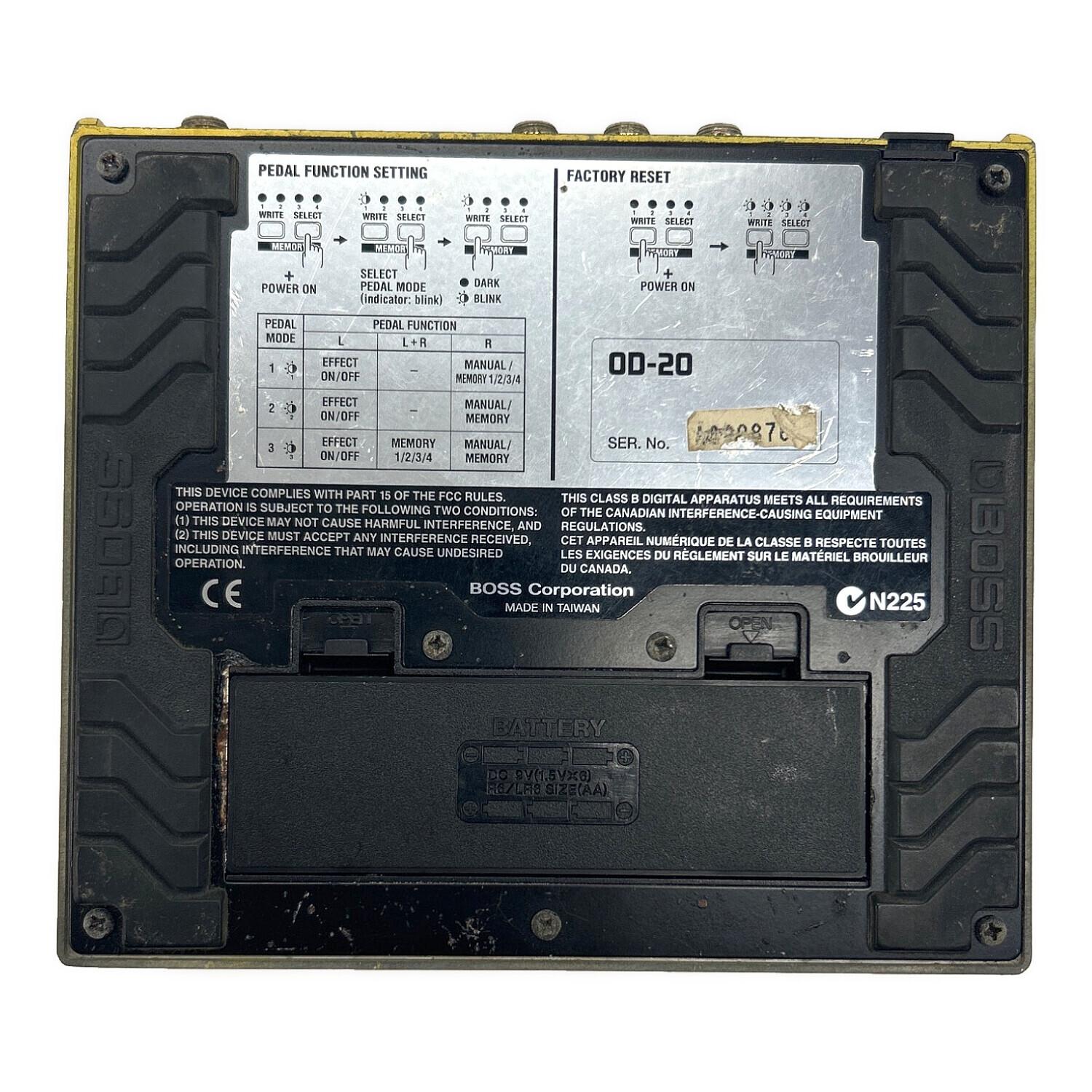 BOSS (ボス) OVERDRIVE/DISTORTION DRIVE ZONE OD-20 台湾製