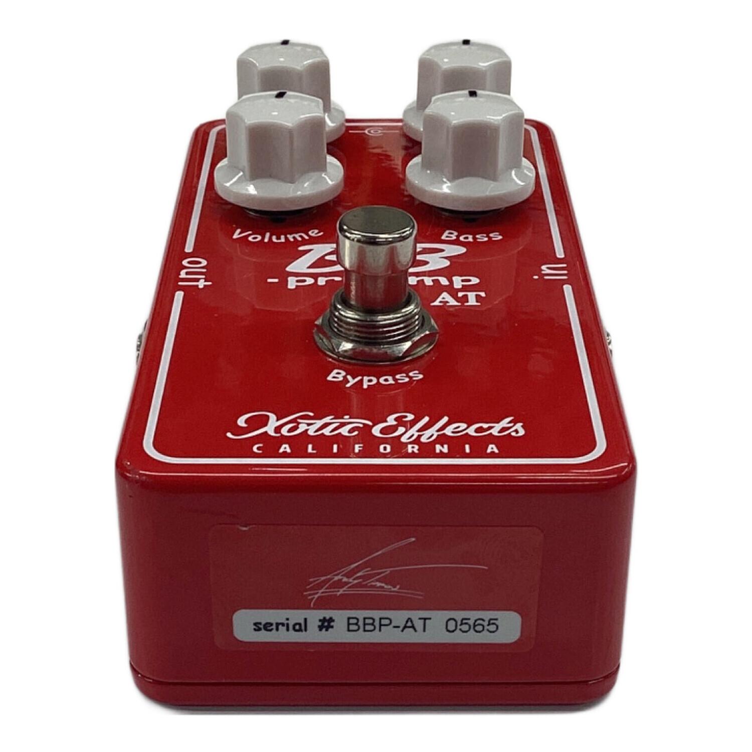 Xotic (エキゾティック) オーバードライブ BB Preamp ANDY TIMMONS