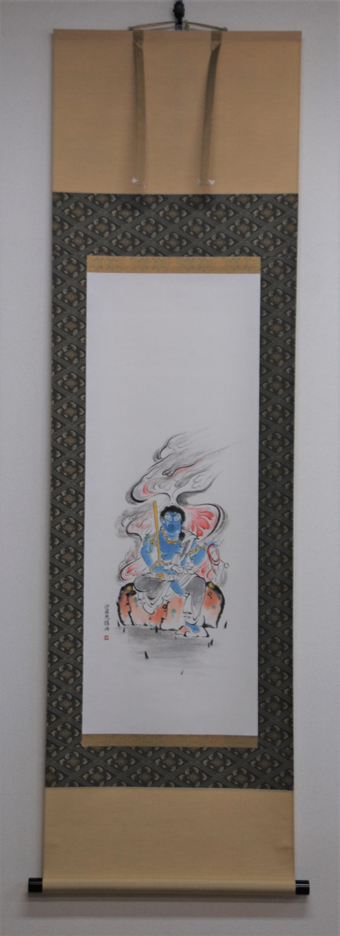 阿波掛軸堂 / 限定品 肉筆 水彩画 「 不動明王 」